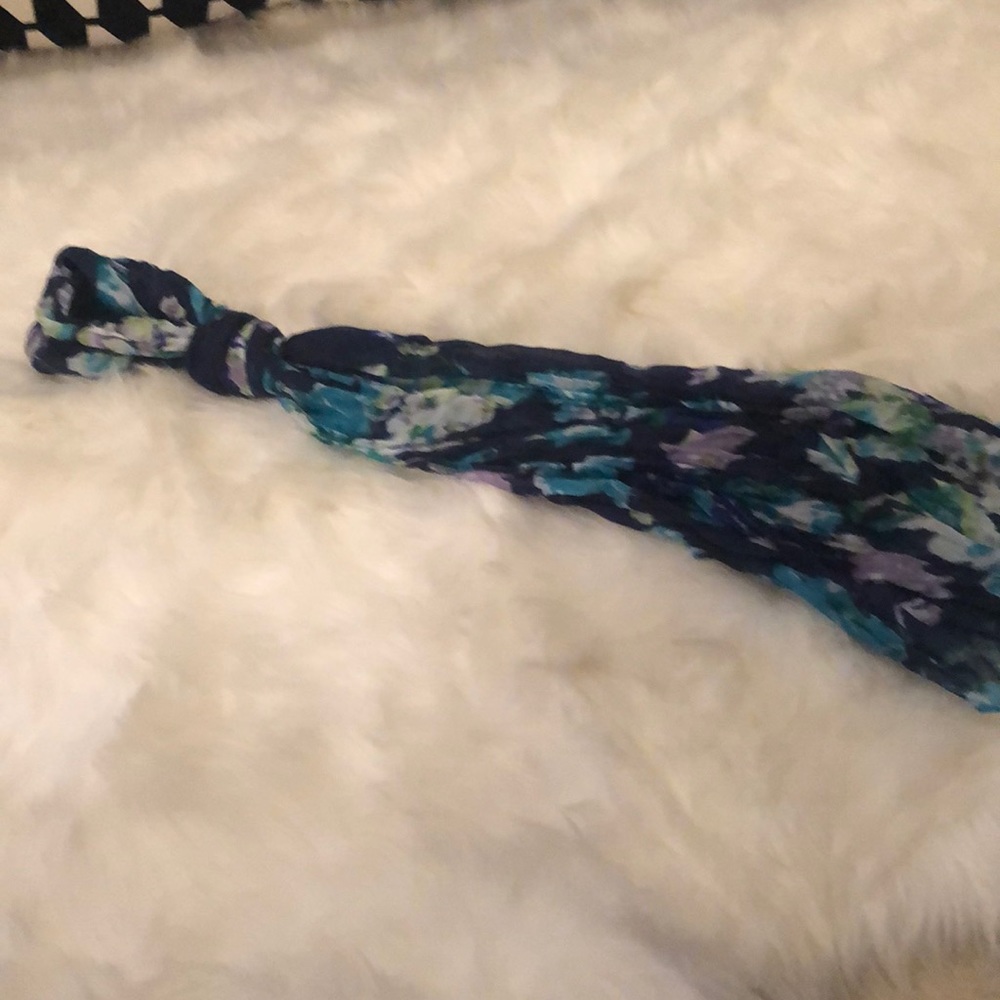 West Loop Floral Scarf Blue/Purple